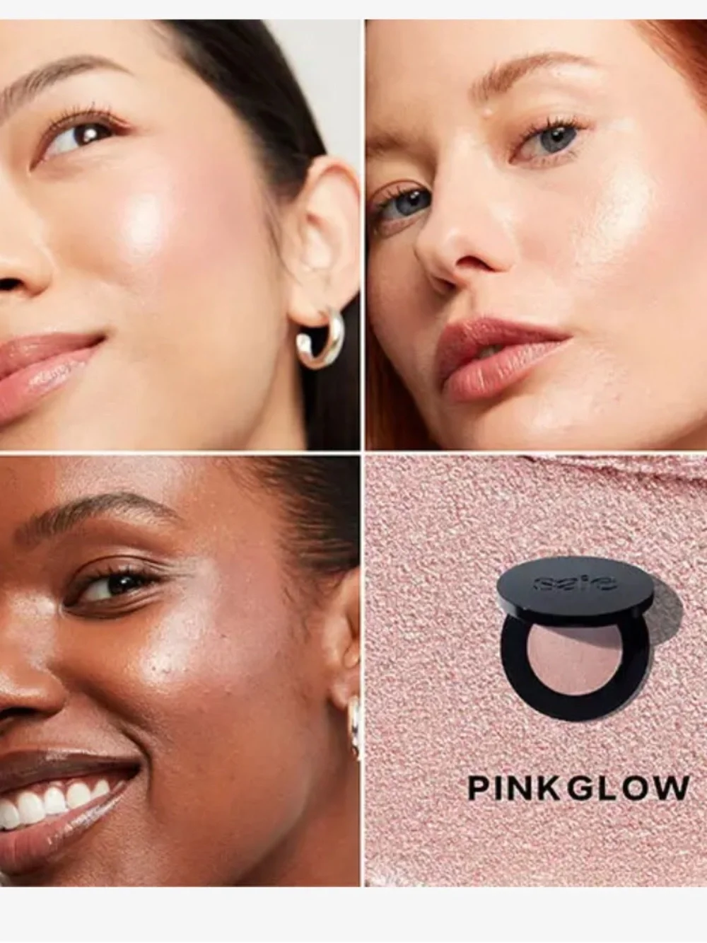 Saie Glow Sculpt multi-use cream highlighting blush